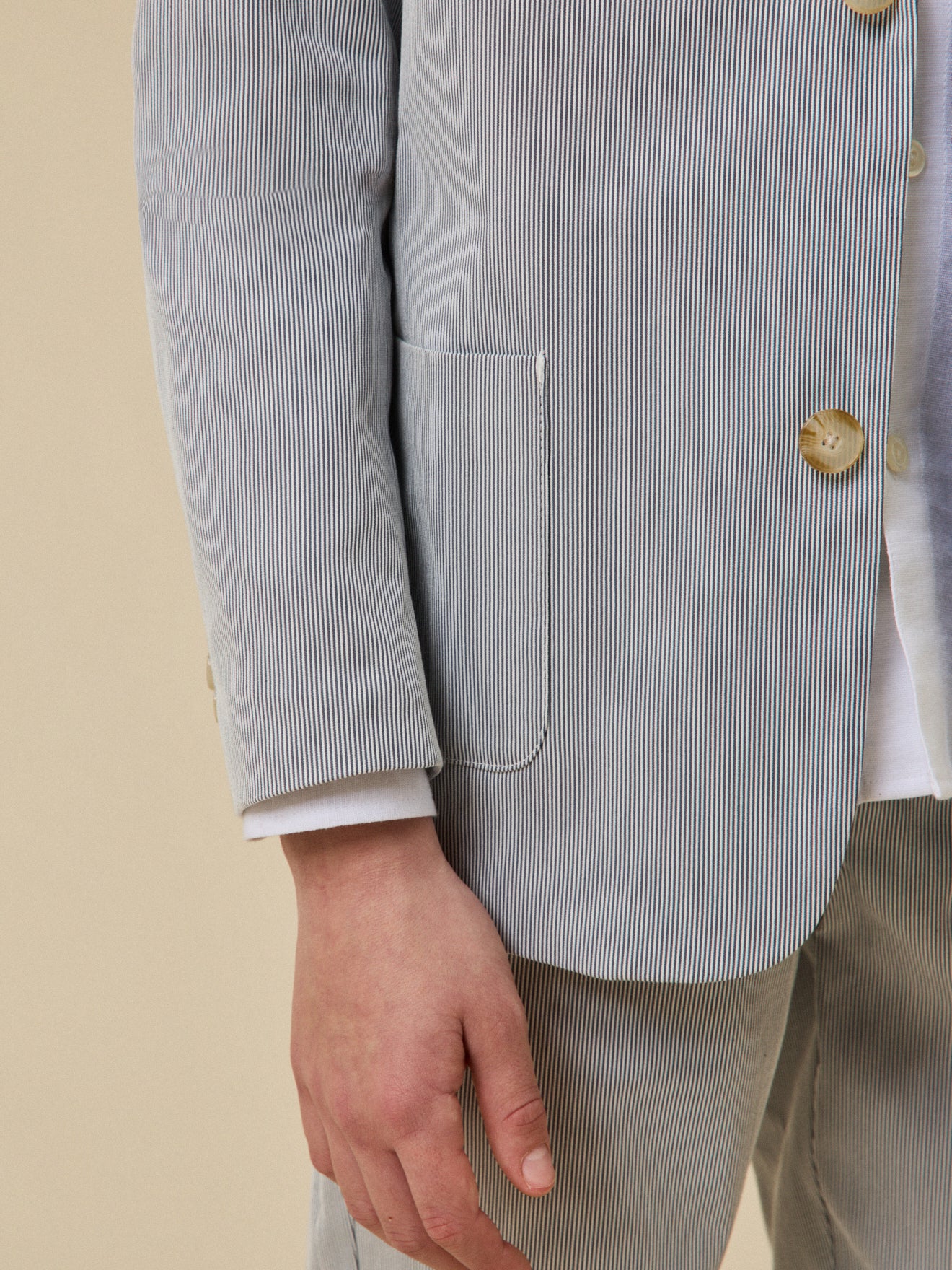 Veste de costume rayée Garçon - Collection Fêtes et Mariages - Image 5