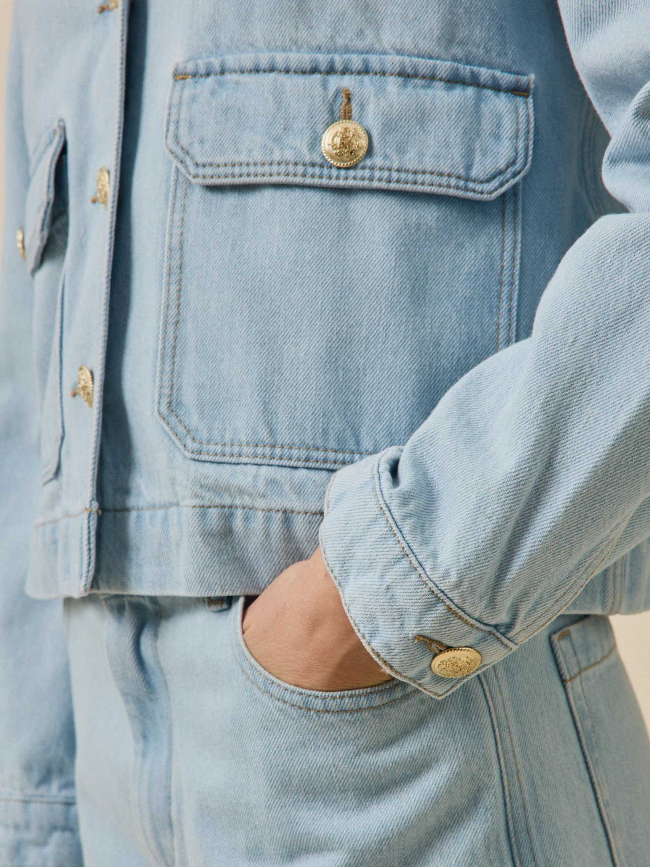 Veste en jean femme coton biologique - Image 3