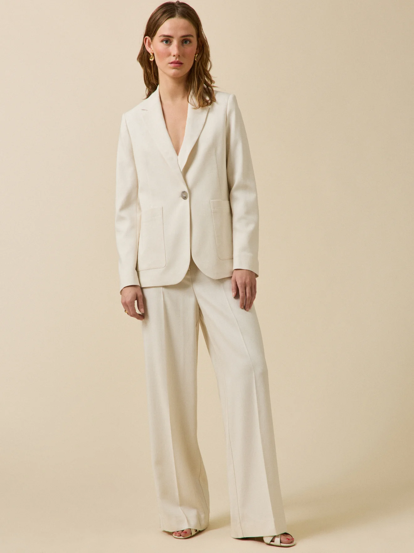 Veste tailleur tissu natté cérémonie femme - Image 5
