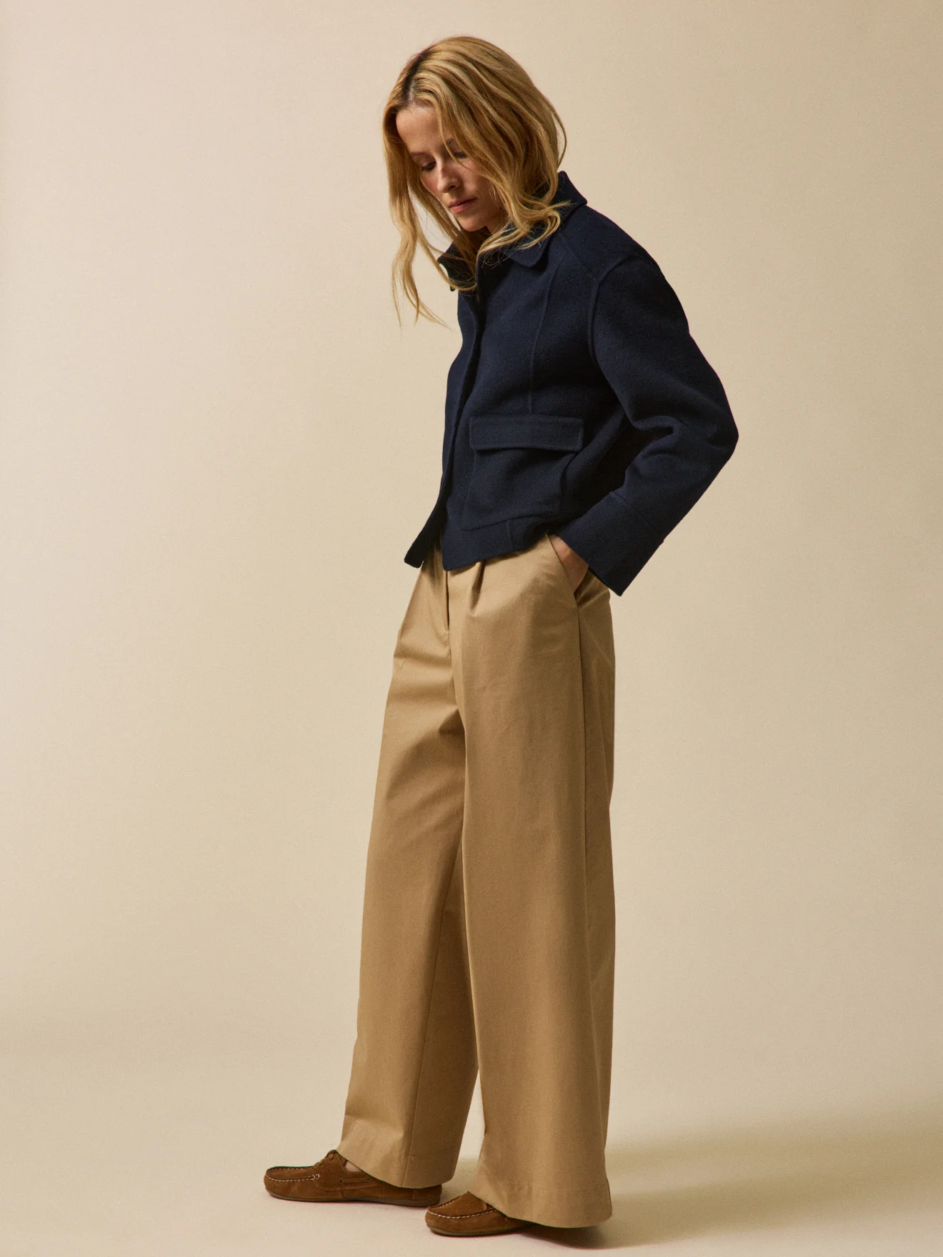Veste boutonnée lainage double face femme - Image 7