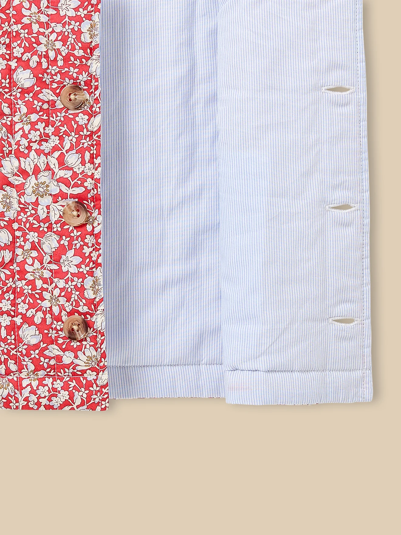 Veste sans manches matelassée Fille tissu Liberty - Image 10