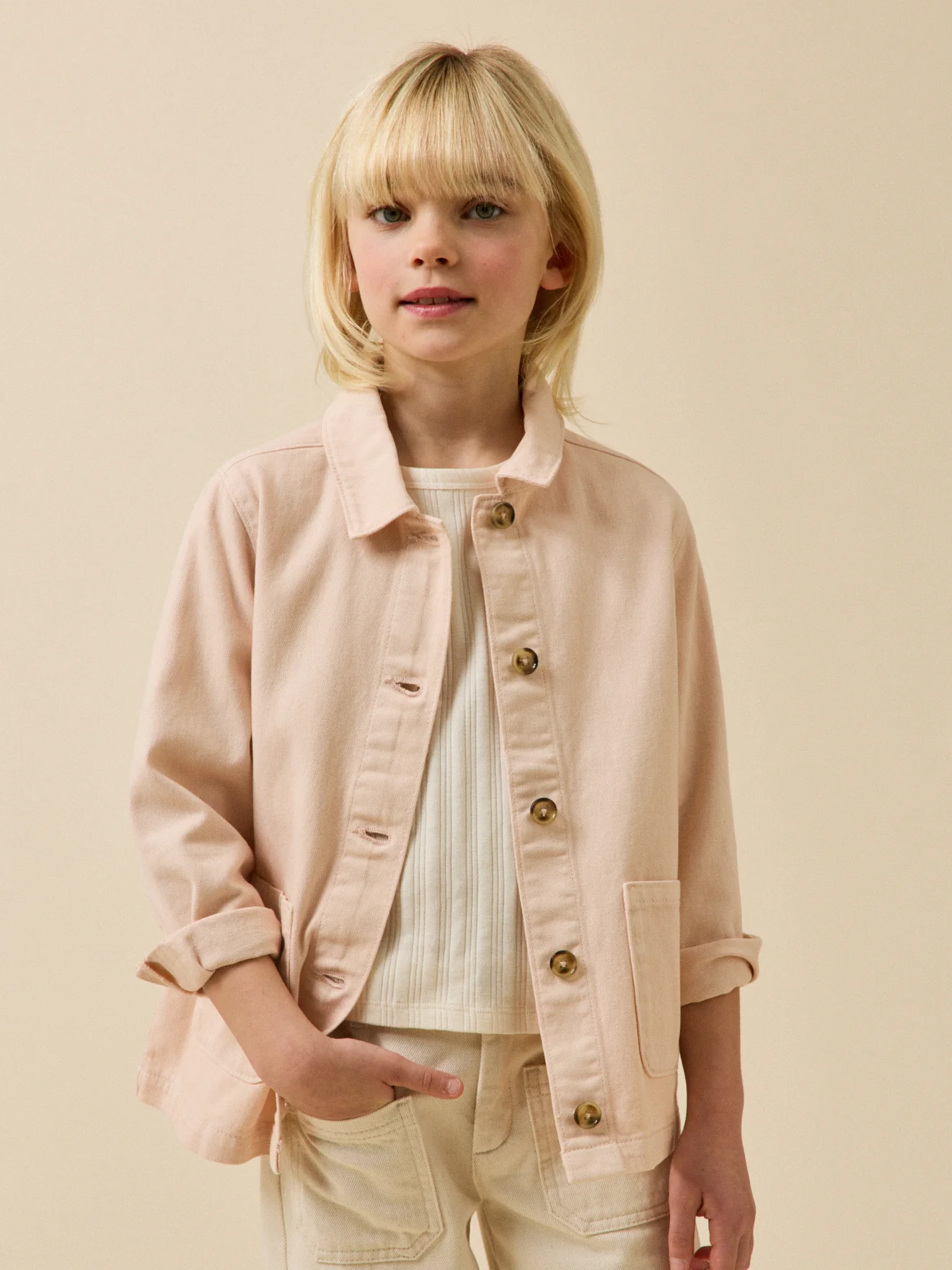 Veste worker Fille en denim