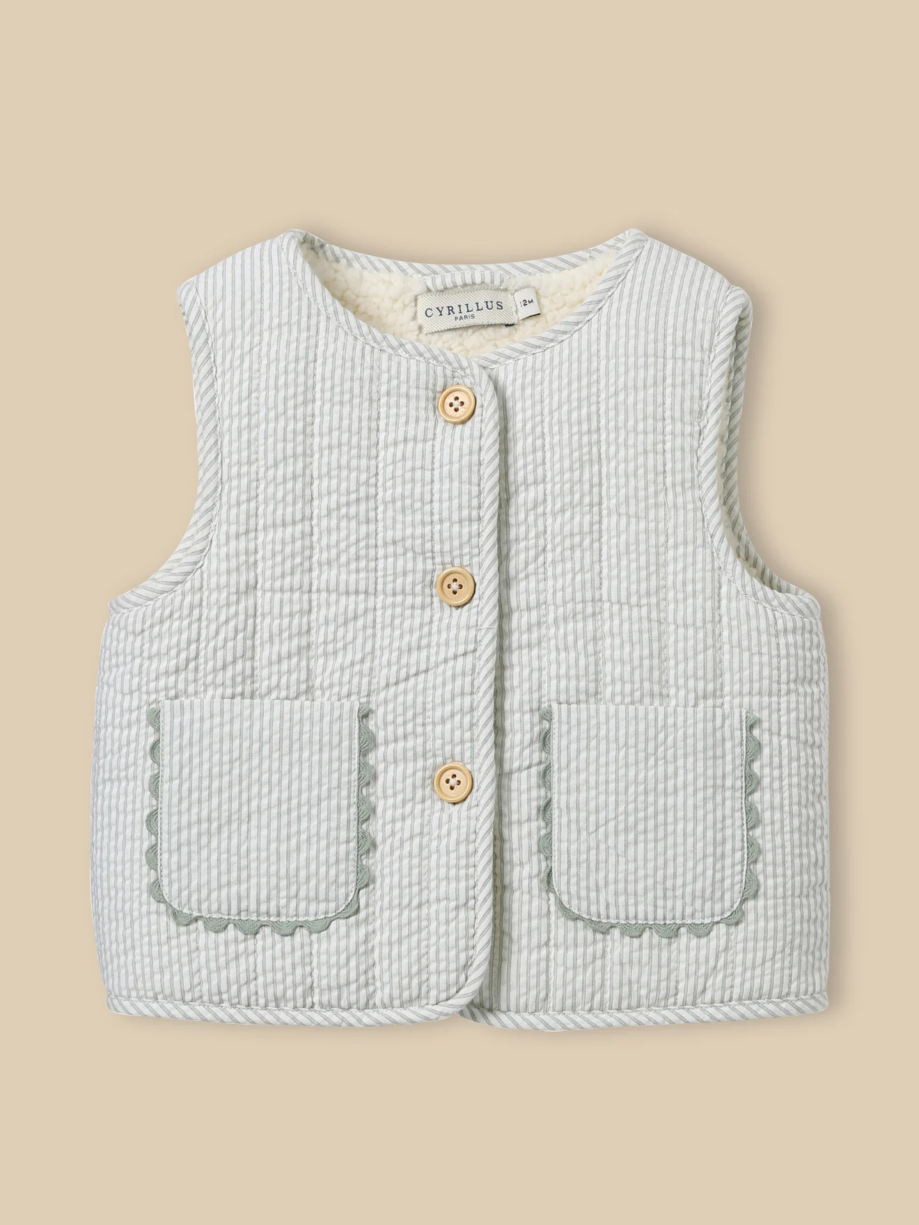 Veste sherpa sans manches