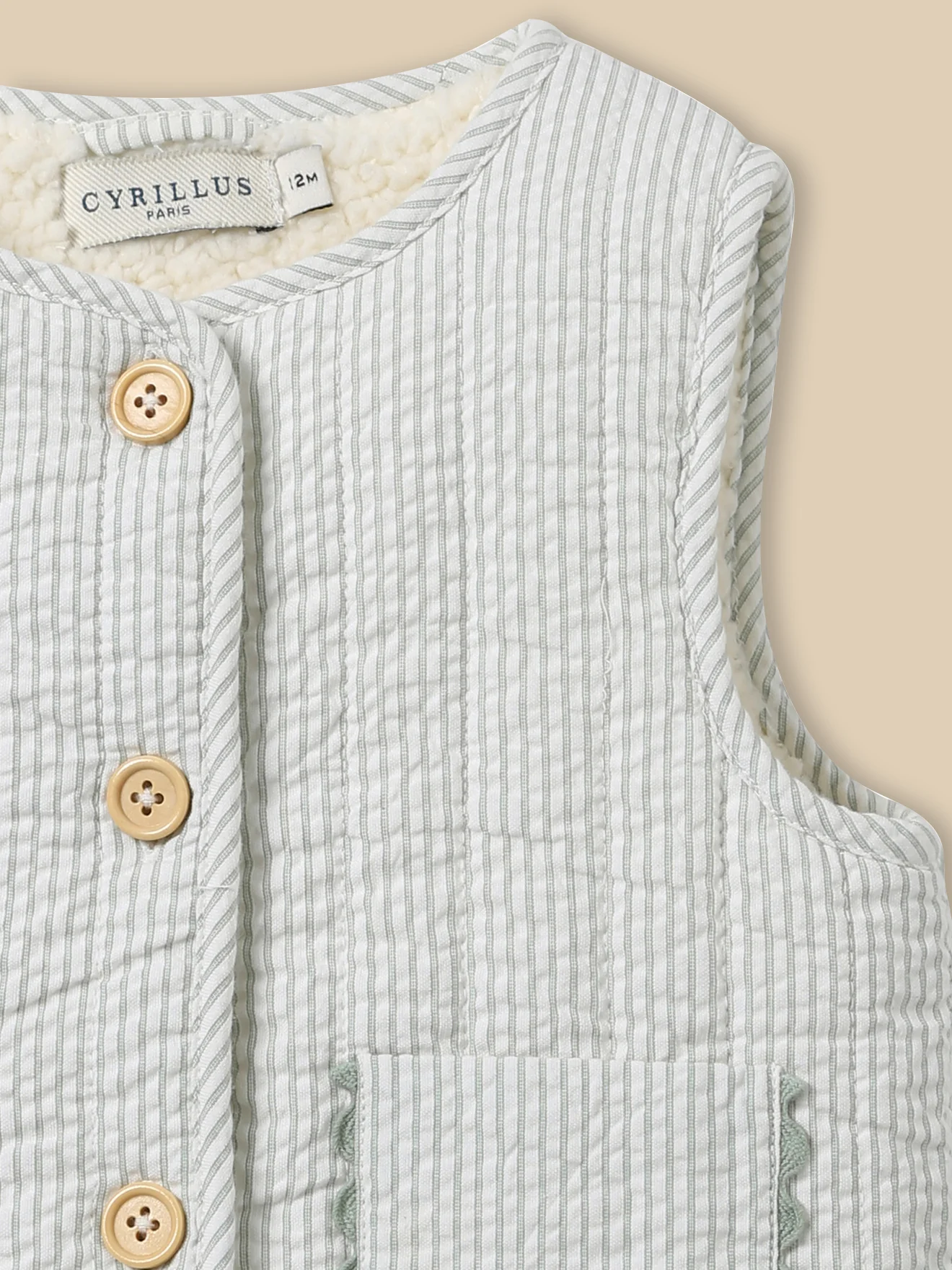 Veste sherpa sans manches - Image 3